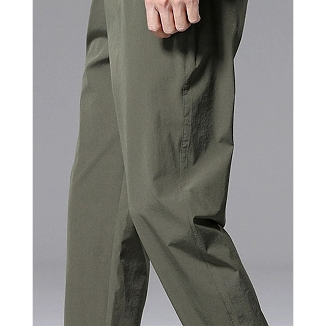Casual Skinny Trousers Pocket Drawstring Men's Pants