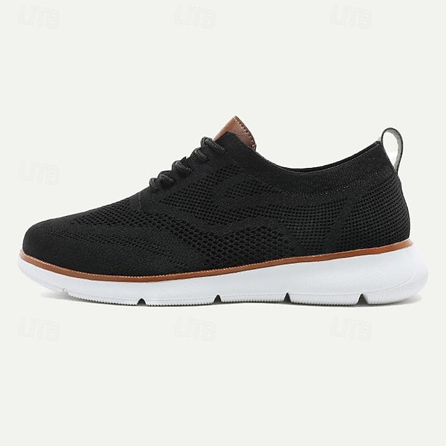 Sneakers Breathable - Knit Casual Men's Lightweight Walking