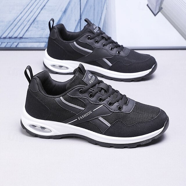 Grey Men Casual Sneakers Fashion and for – White Comfortable