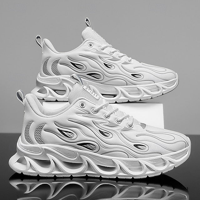 Detailing Red Men's Flame with Running Shoes