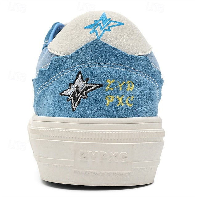 Comfortable Canvas Sneakers Slip Walking Casual Men's Suede
