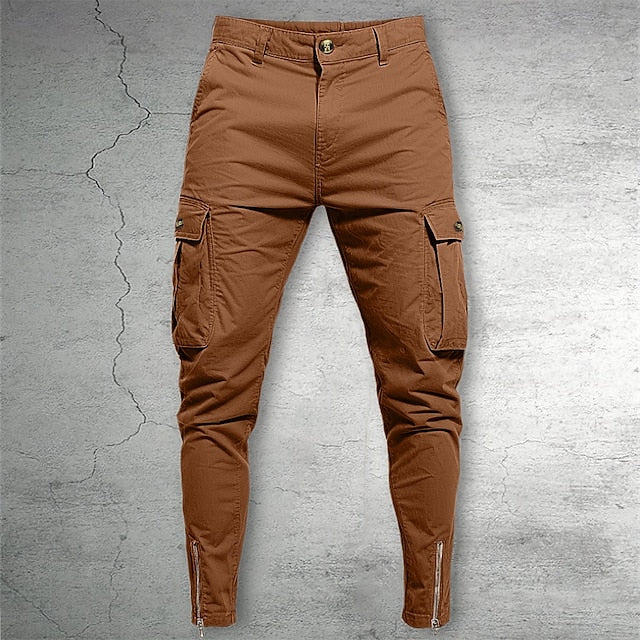 Casual Men's Cargo Chinos Pants Trousers Summer