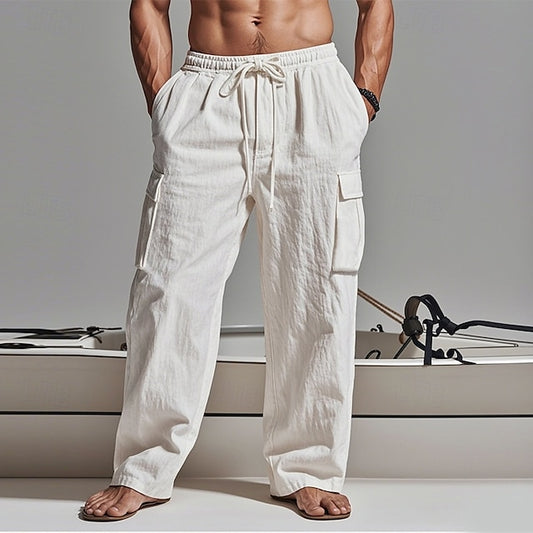Pants Cargo Trousers Pants Summer Gauze Men's Beach Pants