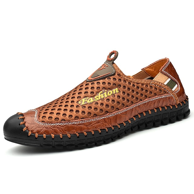 Casual Men's Shoes Mesh Lightweight Slip-On Breathable –