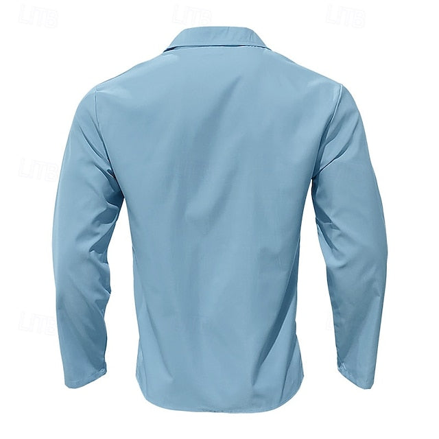 Casual Beach Men's Summer Black Shirt