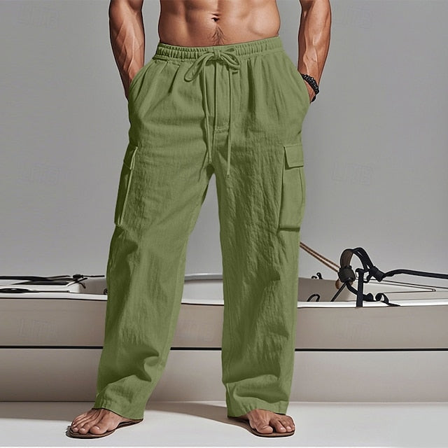 Pants Cargo Trousers Pants Summer Gauze Men's Beach Pants