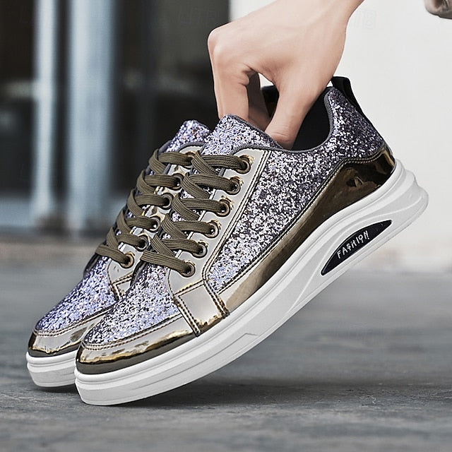 PU Casual Walking Slip Comfortable Sneakers Men's Leather