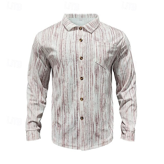 Button Shirt Casual Beach Summer Up Men's