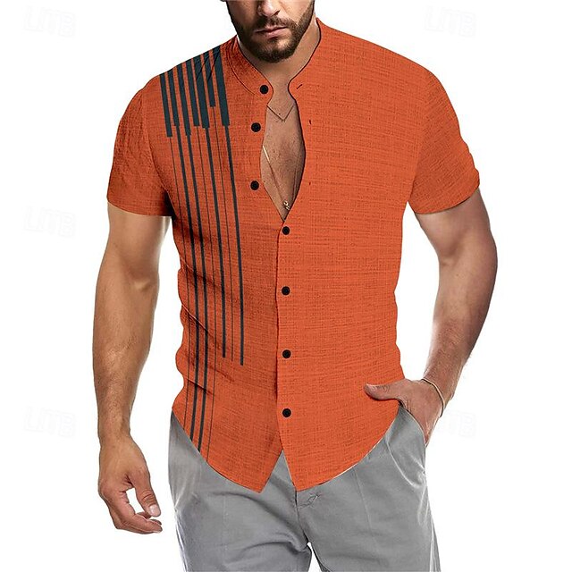Mandarin Men's Shirt Collar Chinese
