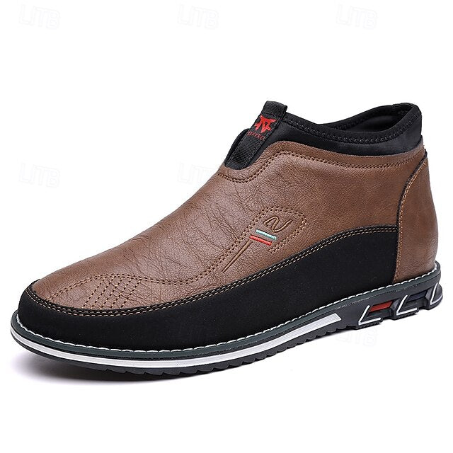 Loafers Suede Driving Men's Slip-On with Flexible Shoes: