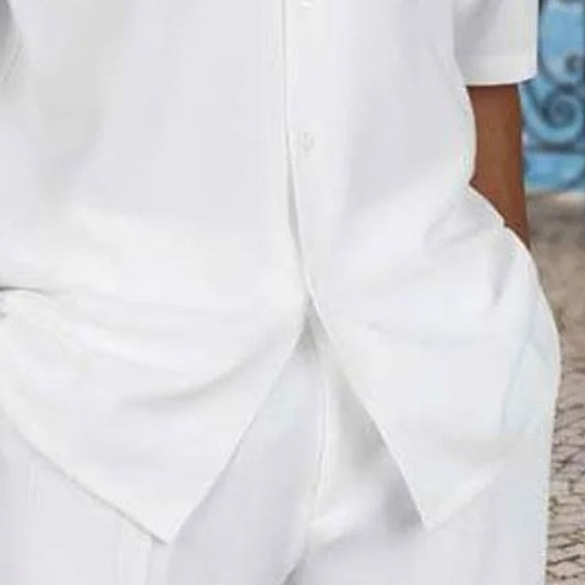 Up Men's Shirt Button Casual Summer Beach