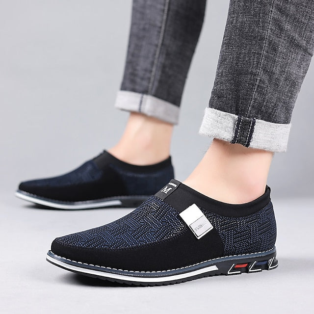 Shoes with Print Canvas Men's Animal Espadrille Slip-On