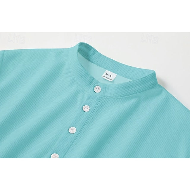 Men's Summer Beach Popover Shirt Casual