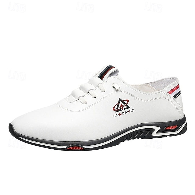 – Men's Slip-On Lightweight Sports White Sneakers