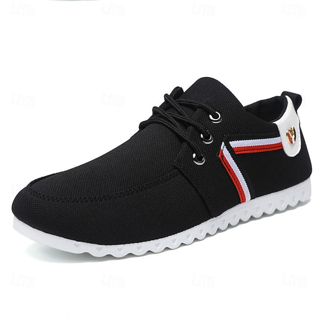 and Navy Nylon Tan Casual Men's Sneakers – Breathable