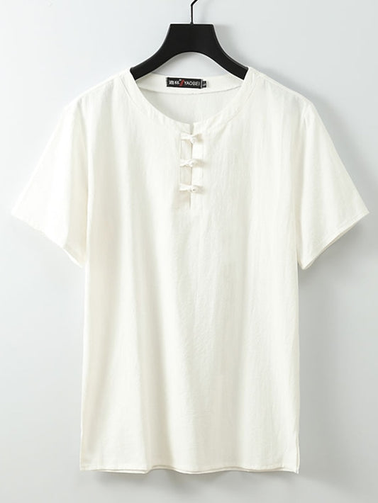 Summer Beach Vacation Plain Shirt Men's Casual
