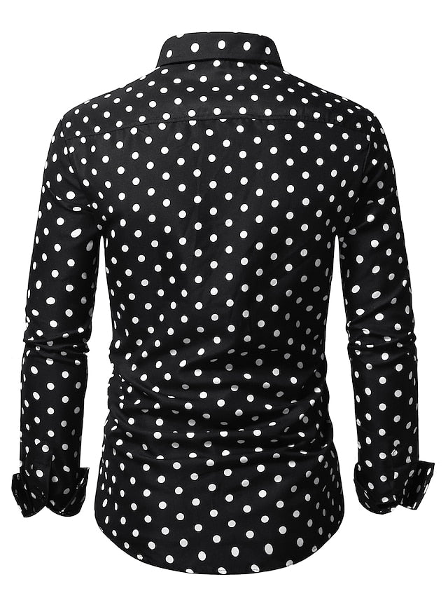 Button Shirt Black Men's Casual Summer Up