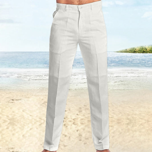 Dress Pants Beach Linen Trousers Men's Summer Pants Pants