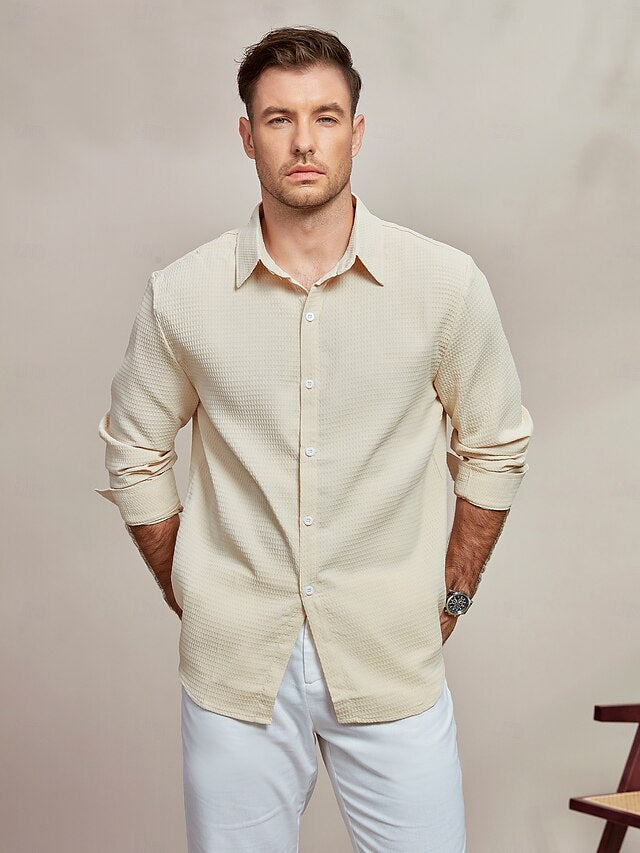 Button Men's Up Beach Summer Casual Shirt