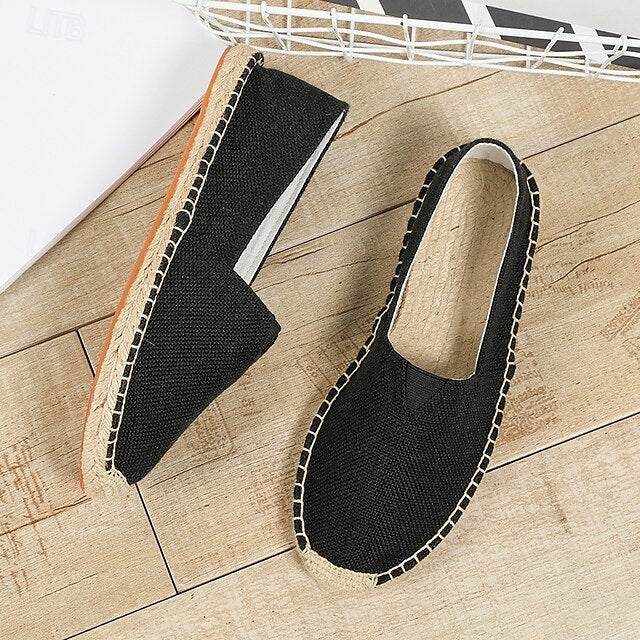 Navy Blue Canvas – Casual Shoes Slip-On Lightweight Men's