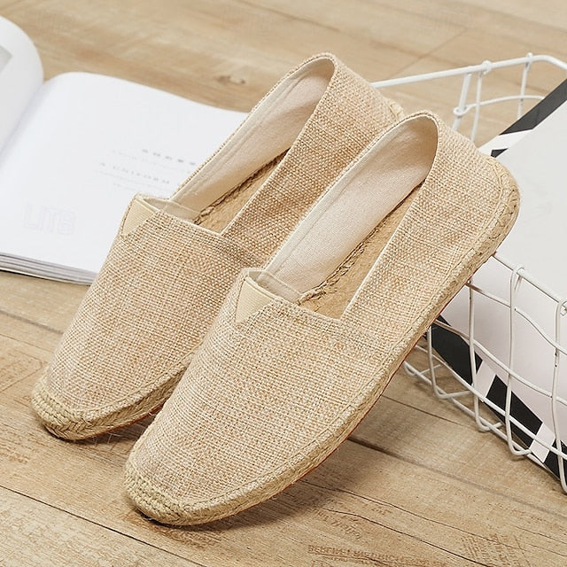 Navy Blue Canvas – Casual Shoes Slip-On Lightweight Men's