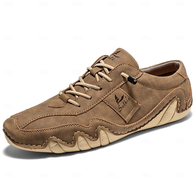 with Men's Green Leather Unique Sneakers Casual Faux