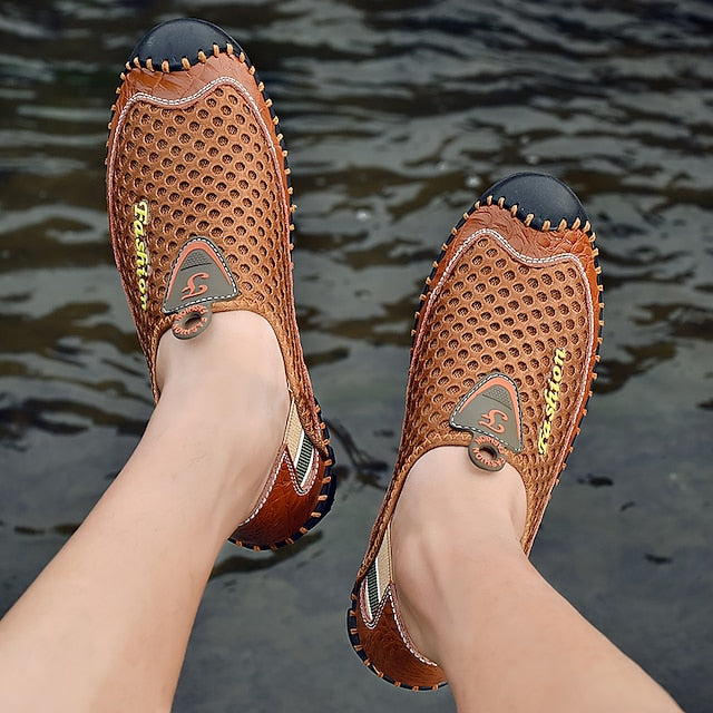 Casual Men's Shoes Mesh Lightweight Slip-On Breathable –