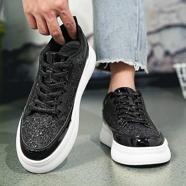 Sneakers Men's Leather Comfortable Slip Casual PU Walking