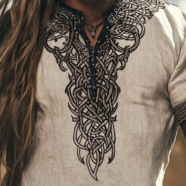 Shirt Top V Sleeve Short T Tee Men's