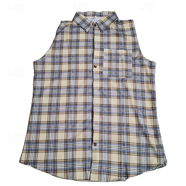 Men's Shirt Beach Casual Up Button Summer