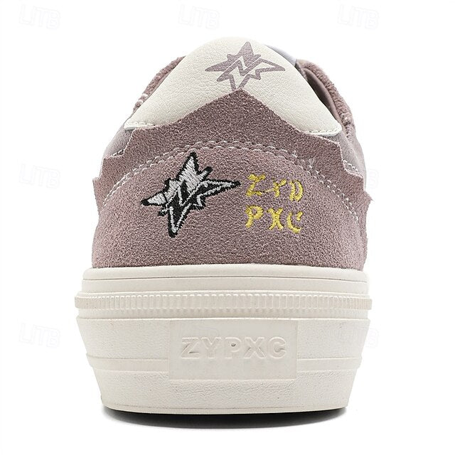 Comfortable Canvas Sneakers Slip Walking Casual Men's Suede
