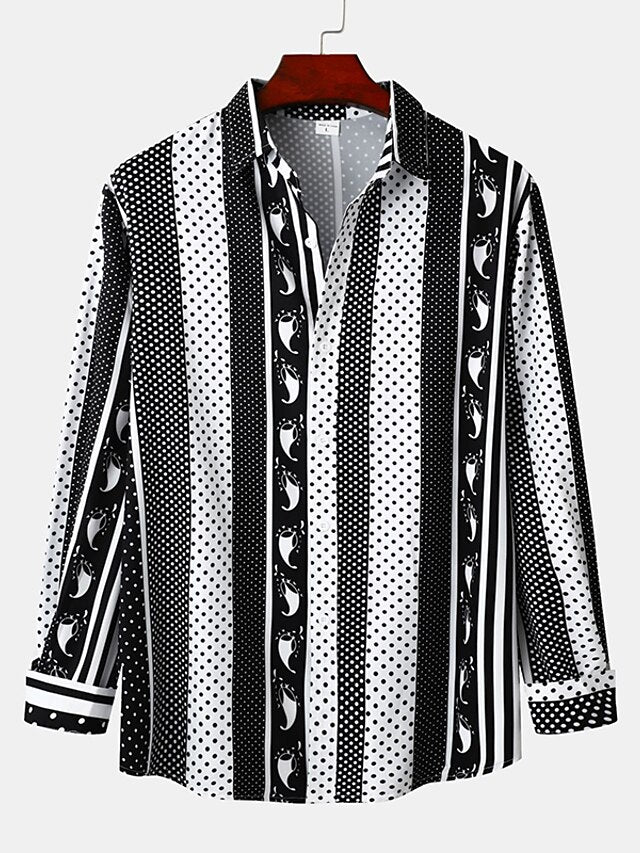 Button Shirt Summer Black Men's Up Casual