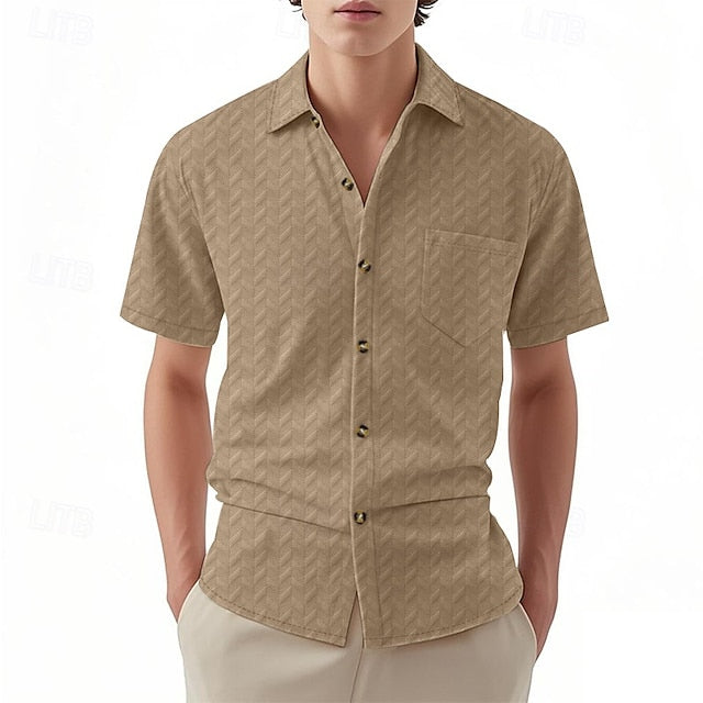 Beach Button Up Men's Casual Summer Shirt