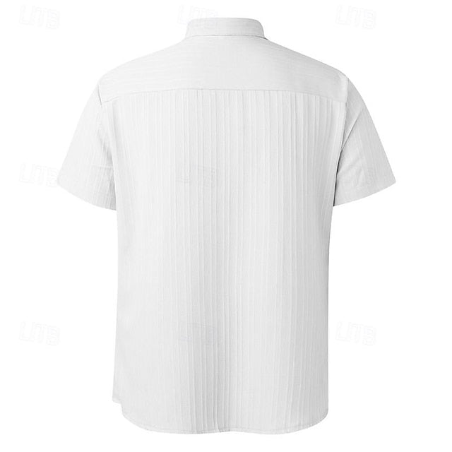 Casual Shirt Up Men's Button Summer Beach