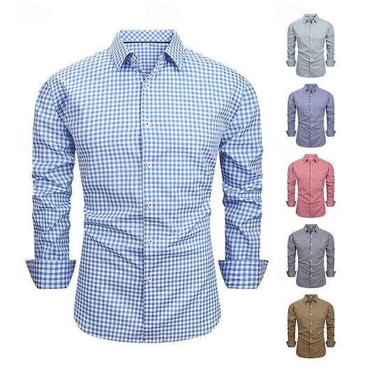 Summer Shirt Beach Button Up Casual Men's