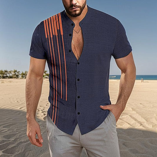 Mandarin Men's Shirt Collar Chinese