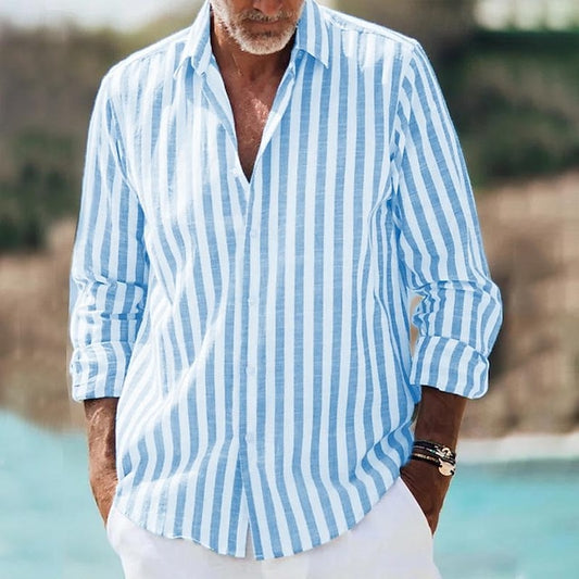 Casual Summer Up Beach Men's Button Shirt