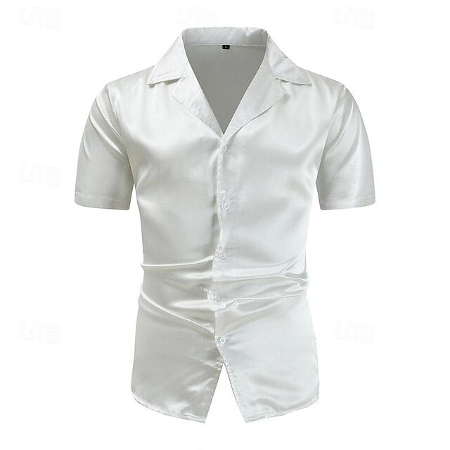 Up Button Men's Casual Beach Shirt Summer