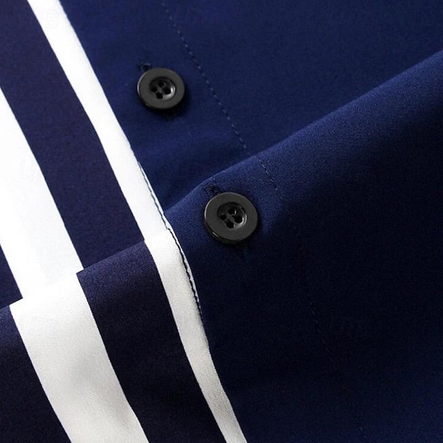 Up Button Casual Shirt Summer Beach Men's