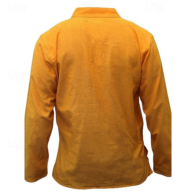 Beach Summer Casual Shirt Men's Up Button