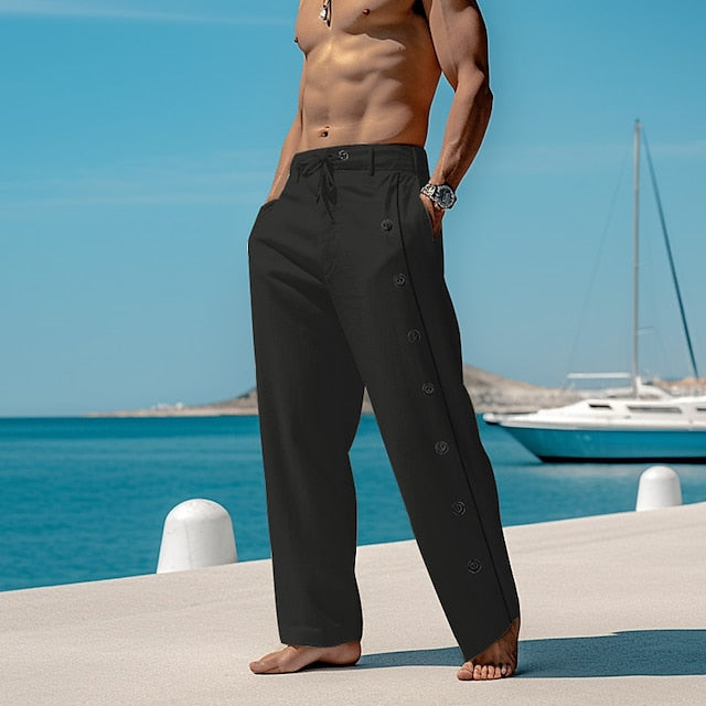 Linen Trousers Pants Summer Pants Men's Pants Beach