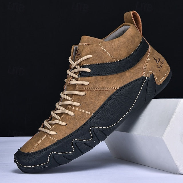 Casual High-Top Lightweight Men's Sneakers Lace-Up –