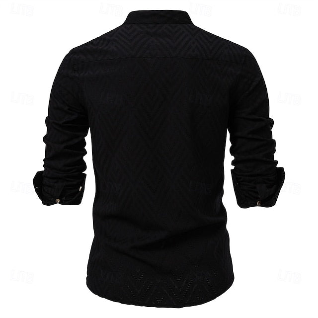 Shirt Beach Summer Popover Men's Casual