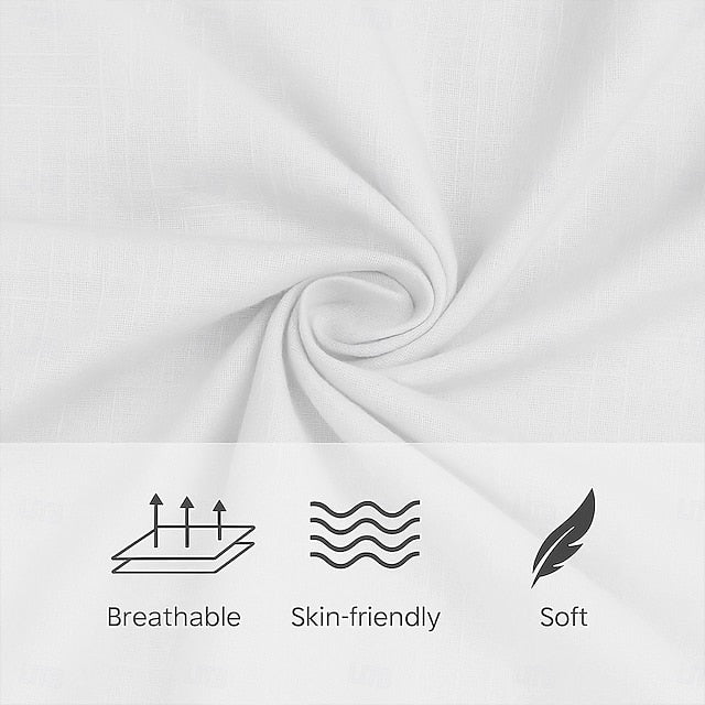 Shirt Beach Summer Men's Linen