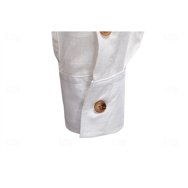 Cotton Shirt Men's Linen Casual