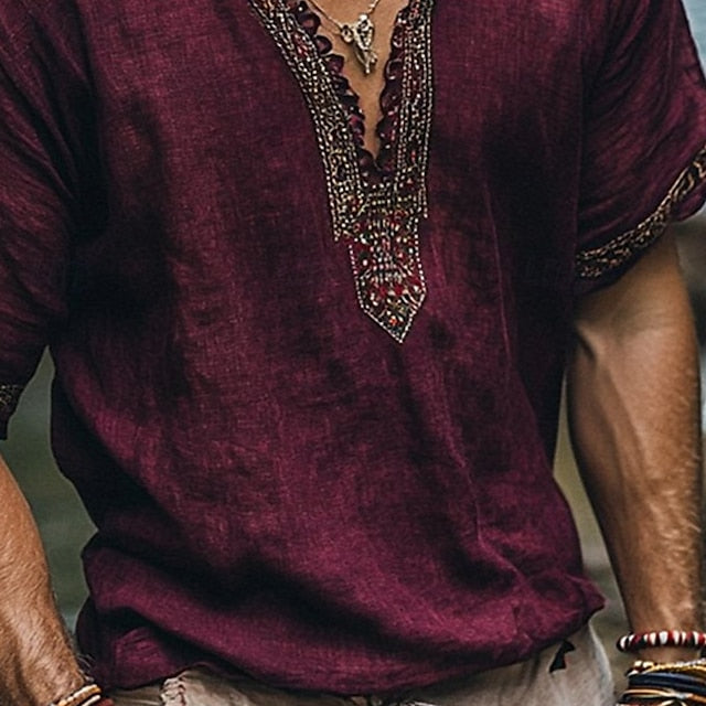 Short Shirt Tee T V Men's Sleeve Top