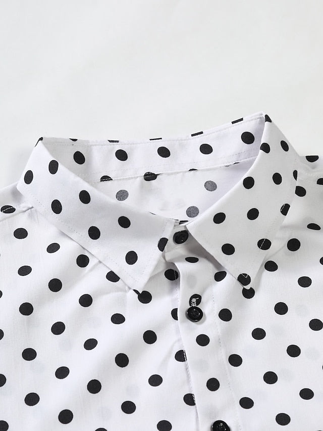 Button Shirt Black Men's Casual Summer Up