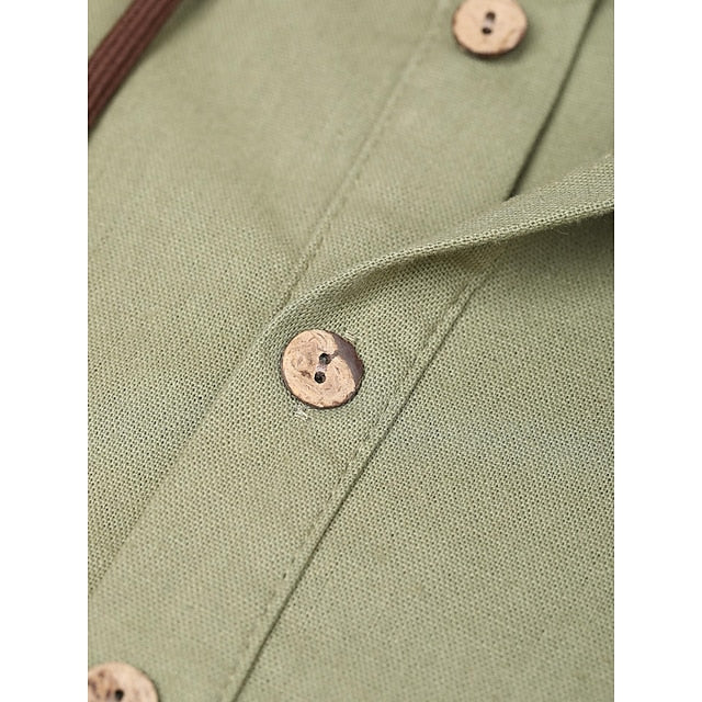 Shirt Summer Beach Blue Green Wear Casual Men's