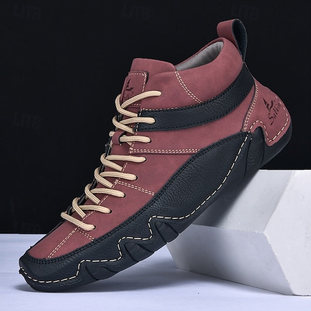 Casual High-Top Lightweight Men's Sneakers Lace-Up –