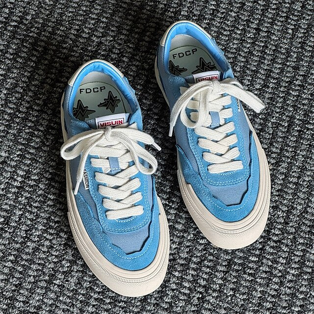 Comfortable Canvas Sneakers Slip Walking Casual Men's Suede